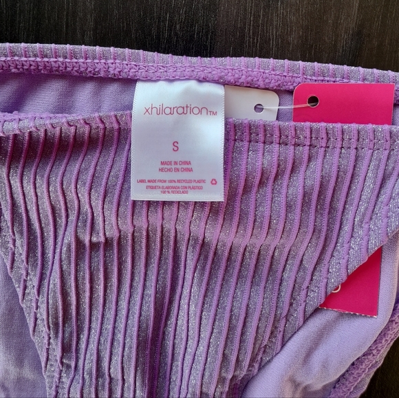 New Wonens Cute Lavender Purple Two Piece Bakini Set - Picture 5 of 6